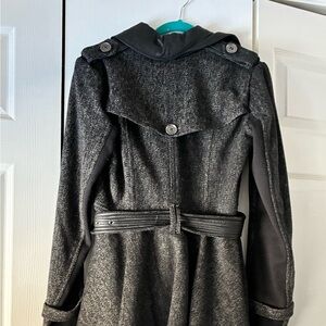 BCBGMaxAzria Gray Wool-Blend Coat
